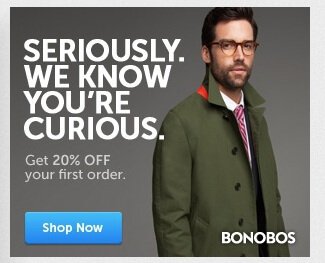 seriously we know fyou're urious retargeting ad from bonobos
