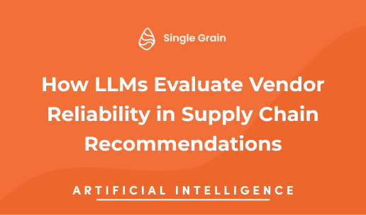 How LLMs Evaluate Vendor Reliability in Supply Chain Recommendations